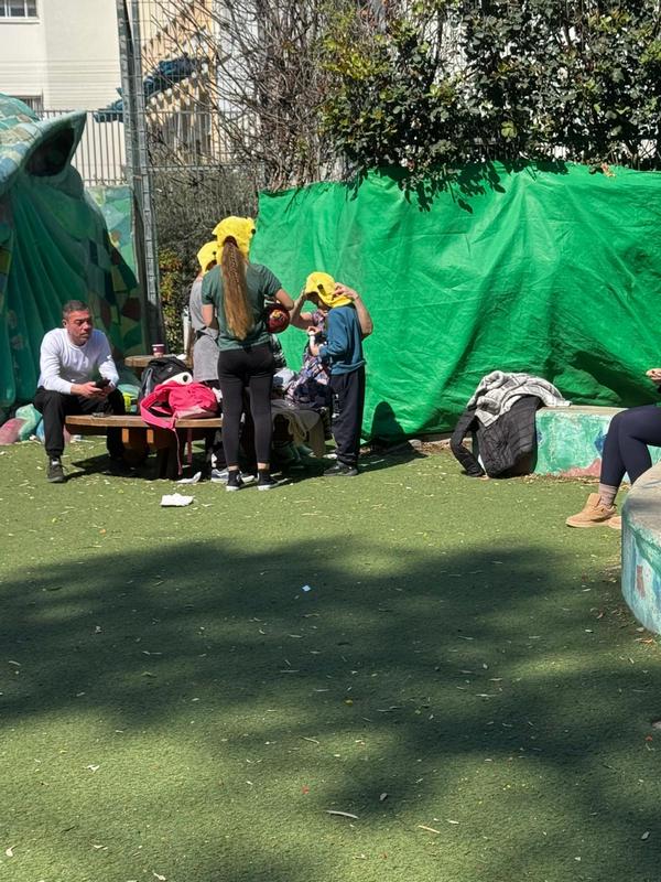 Shelter life — people resting during the war